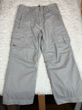 Helly Hansen Helly Tech Insulated Ski Snow Pants Gray Size Large Waterproof